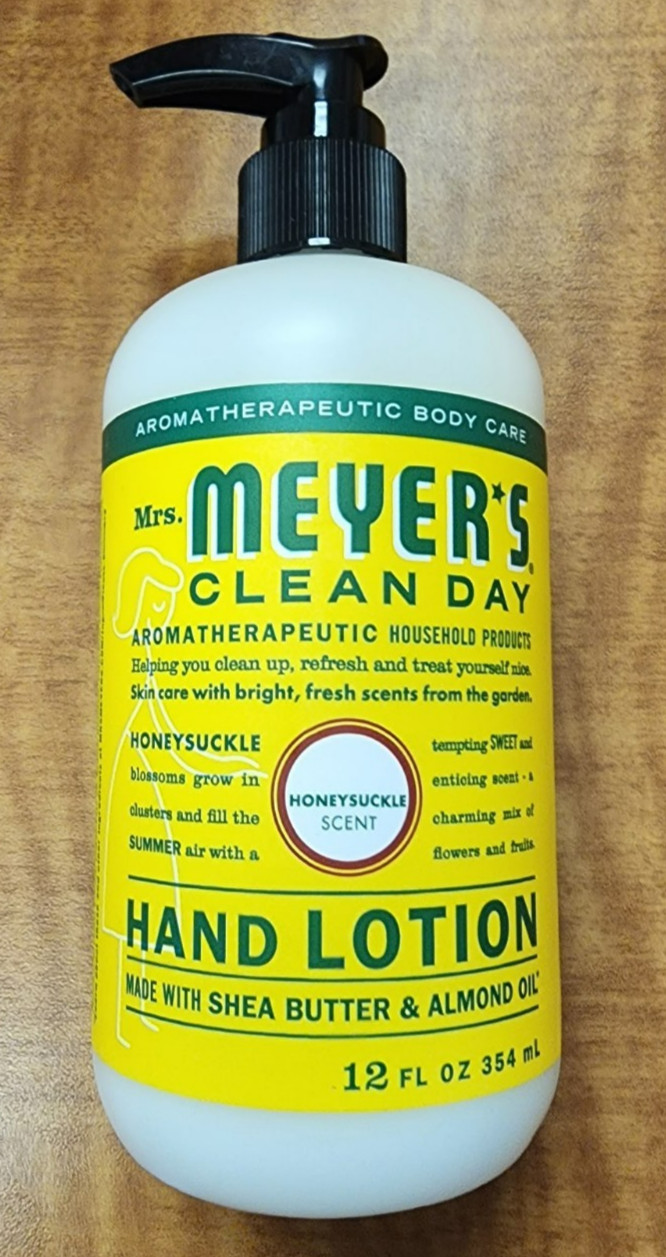 Box of 6 Mrs. Meyer's Clean Day Hand Lotion, Honeysuckle scent, 12 Oz each
