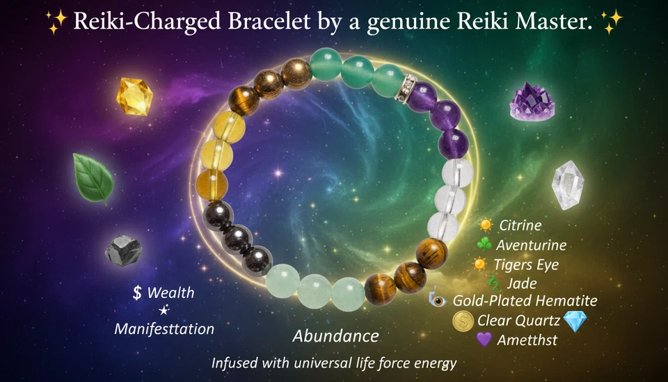 ✨ Reiki-Charged Bracelet ✨ | 💸 Wealth 💫 Manifestation 💰 Abundance 💎 Citrine - Image 2 of 4