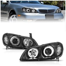 Anzo Headlight For 2002-04 Infiniti I35 Left And Right Halogen With Bulb 121077