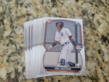 Abel Bastidas Baseball Card Tigers 15 Bowman Count Lot