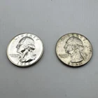Lot of 2x Washington Quarters 90% Silver 1960 & 1964 No Mint Mark (P Mint)
