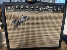 Vintage Fender Vibro-Champ Blackface Tubes 8" Guitar Amplifier '64-'67