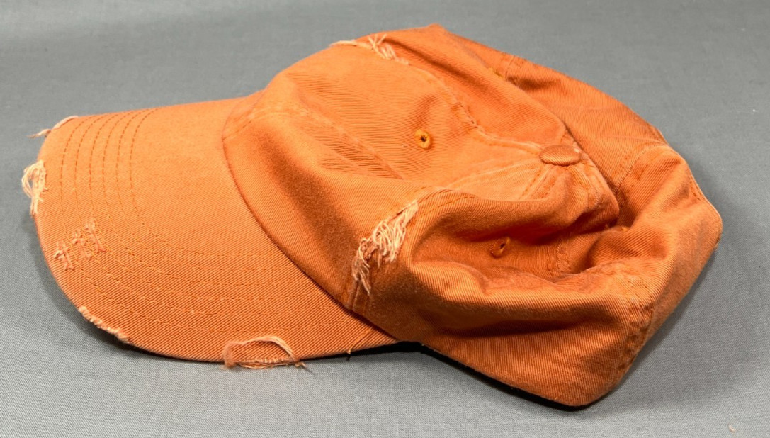 District Plain Solid Blank Strapback Hat Cap Oran… - image 8