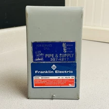 FRANKLIN ELECTRIC 2801044915 1/2HP CSIR PUMP CONTROL PANEL
