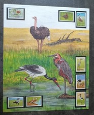 TIMBRE STAMP 8 OUGANDA Y&T#682-85/695-98 OISEAU BIRD NEUF**/MNH-MINT 1990 ~F47