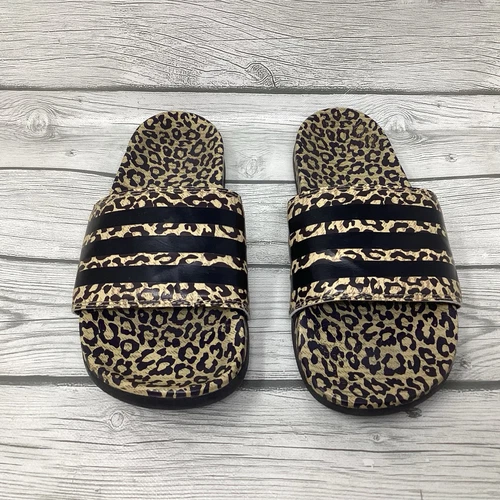 Sandali Adidas uomo comodi a righe leopardate slip on taglia 7