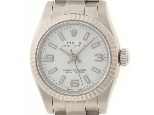 Rolex Oyster Perpetual 176234 Stainless Steel 26mm White Dial ...