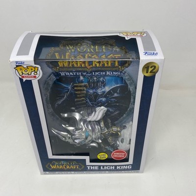 Funko WoW Lich King Pop Game Cover #12 GITD 8.5-in Silver/Blue