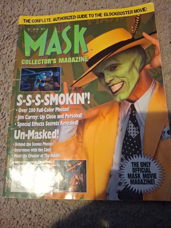 The Mask Collectors Movie Magazine 1994 Jim Carrey Authorized Collectible
