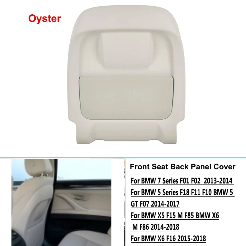 Oyster Front Seat Back Panel Cover For BMW F01 F02 X5 F15 X6 F16 F10LCI F18LCI - Image 2 of 4