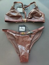 Honey Birdette NWT Emily Lingerie Size Small Bra Brief Panty Set Deep Mahogany
