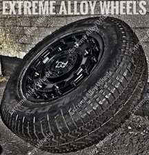 17" Black Atlas Alloy Wheels Fits Volkswagen Crafter 6x130 + Falken All Terrain