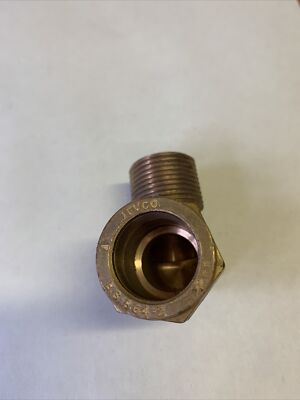 22mm x 3/4'' Kegelaußengewinde 90° Winkel gebogen Kompression Messing Jevco