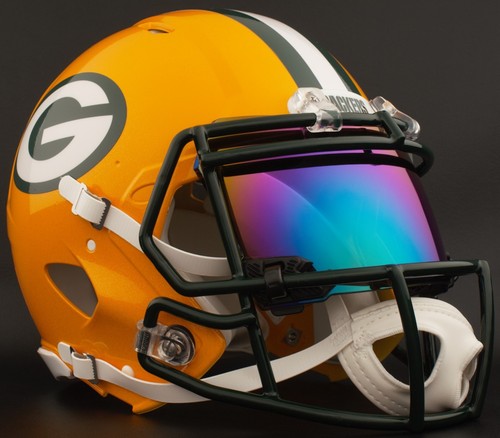 ***CUSTOM*** GREEN BAY PACKERS NFL Riddell Speed AUTHENTIC Football Helmet - 第 1/5 張圖片
