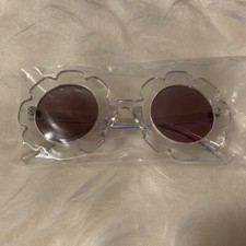 Unbranded Kids Flower Sunglasses - Clear