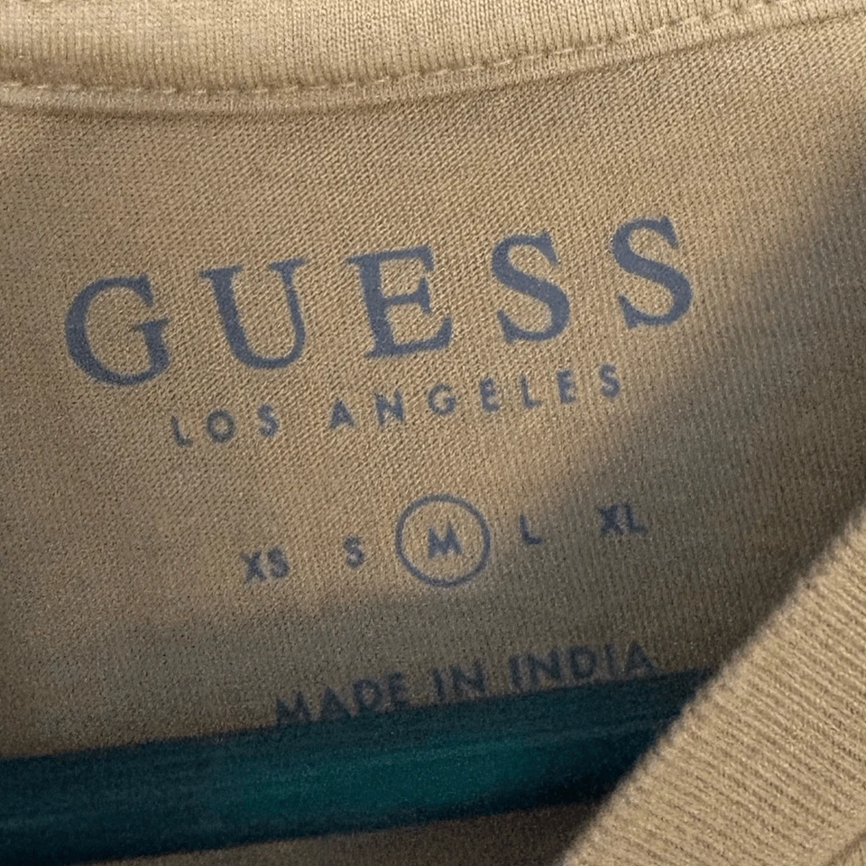 Guess Los Angeles Tan Short Sleeve T-Shirt Medium - Image 4 of 4