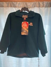 NEW Zero Restriction Mens  sz S Green 1/4 Zip Gore Wind Stopper Pullover