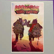 TMNT Bebop & Rocksteady Destroy Everything #1 Giclee BEN BISHOP Art Poster 11x17