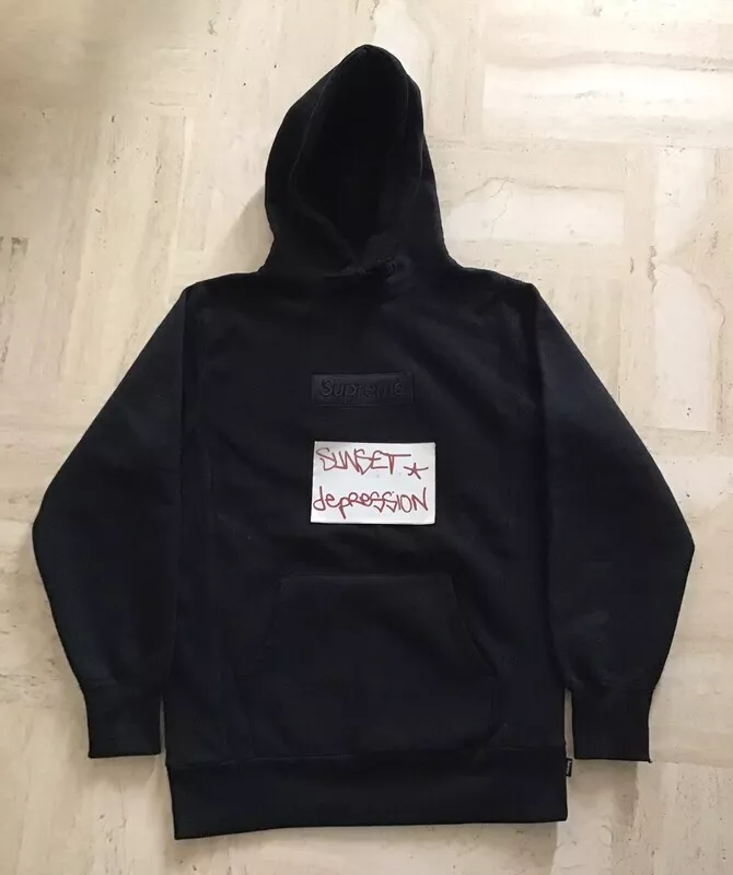 Supreme FW14 Tonal Black Box Logo Hoodie Size Large | eBay