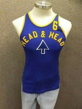 Vtg 1940s Markesan WI Head & Head #6 Sewn On Basketball Jersey Olympic Sports M