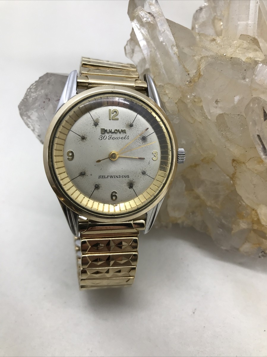 Mens Vintage Bulova 30 Jewels Self Winding Watch With NOS Mens Vintage Bulova 30 Jewels Self Winding Watch With NOS
