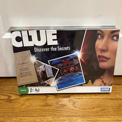 NEW Sealed CLUE Discover the Secrets Family Board Game Mystery 2008 ...