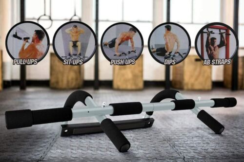 BARRA DE BARBILLA DE PUERTA BARRA DE TRACCIÓN PARA SENTARSE MULTIFUNCIÓN GIMNASIO EN CASA - Imagen 4 de 10