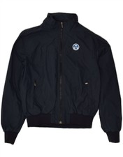 North Sails Womens Bomber Jacket Uk 10 Small Navy Blue Polyamide Bj11