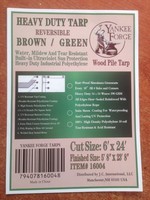 Heavy Duty Reversible Tarps - Green/brown - 6' X 24' Heavy Duty Reversible Tarps - Green/brown - 6' X 24'