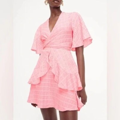 sheike tea party dress SHEIKE Tea Party Pink Tie Front Mini Dress NWT RRP$159 Size 10 AU / 6 US