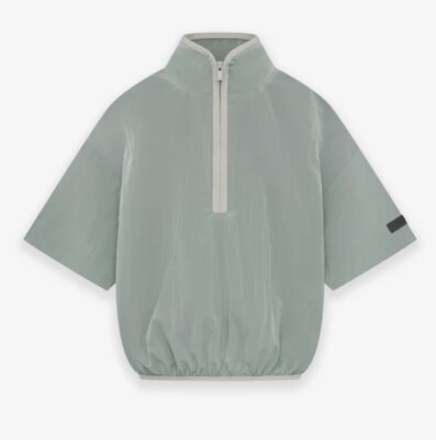 Fear of God Essentials Mock Neck Half Zip Green XS Excellent Condition