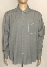 Tommy Bahama Men's Long Sleeve Button Up Shirt XL Gray White