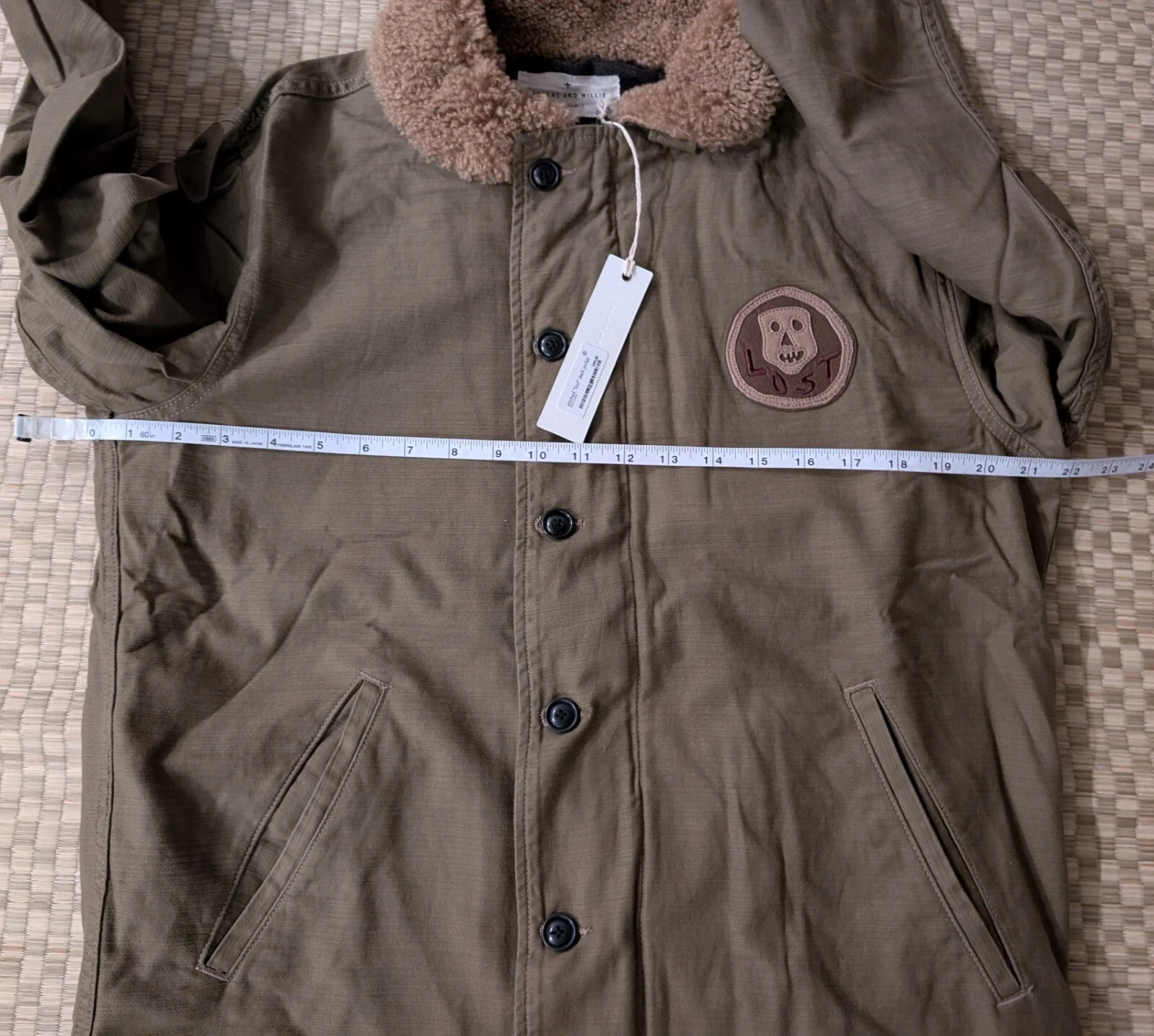 NWT Imogene + Willie Stitched "Lost" Deck Jacket Mens Size Medium Made in USA image 7