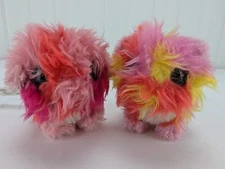 Moose Scruff a Luvs Shaggy Plush Backpack Clips Stuffed Animals Set of 2 Pink