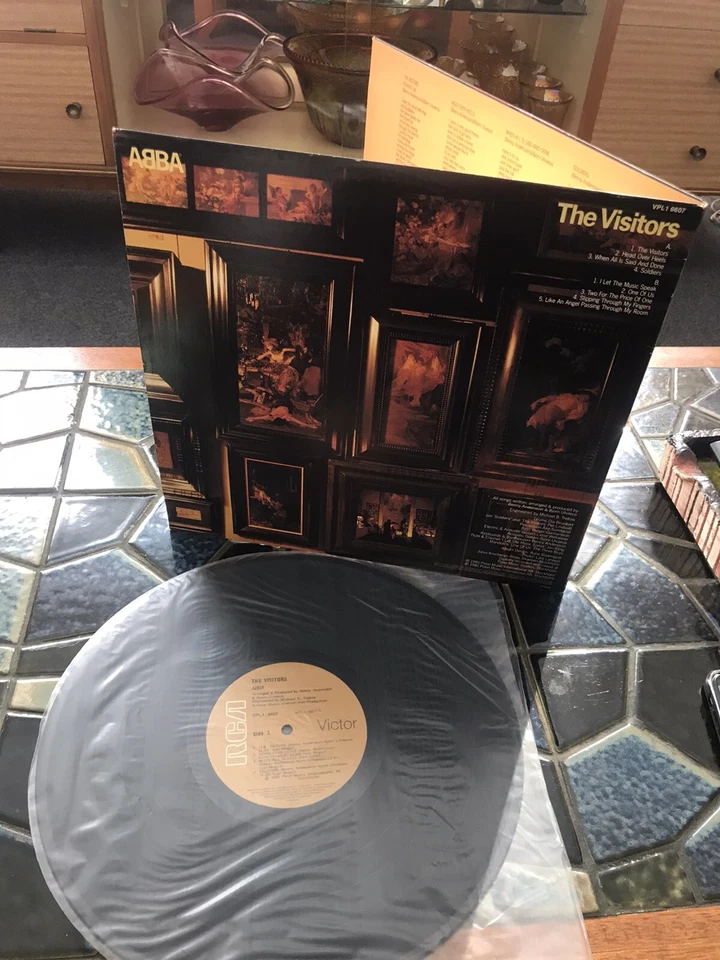 ABBA The Visitors 1981 Vintage Vinyl LP Record Album Plus Song Lyrics - Image 3 of 3