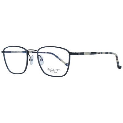 Hackett Bespoke Glasses Frames Men's Black Rectangular Blue Light Blocking HEB25