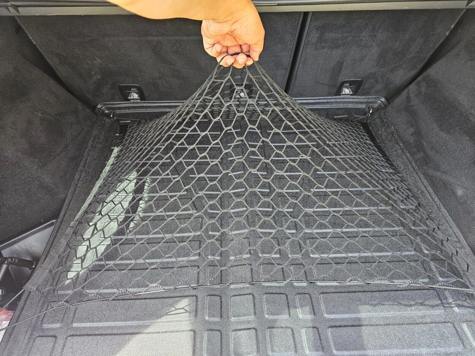 Red de carga organizadora estilo piso maletero trasero para MERCEDES-BENZ CLASE GLE 2016-2019 Foto 3 de 4