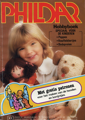 Phildar Hobbyboek No 2 Dutch Knitting Crochet Pattern Magazine Toys Dolls Afghan