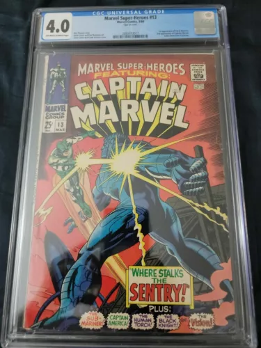 Marvel Super Heroes 13 CGC 4.0 (1st app Carol Danvers) Captain Marvel Rare Grail