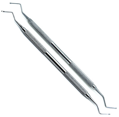 2 Pcs Dental Excavator 815-A & 816-B Spoons 1.2mm, 1.4mm Restorative Instruments