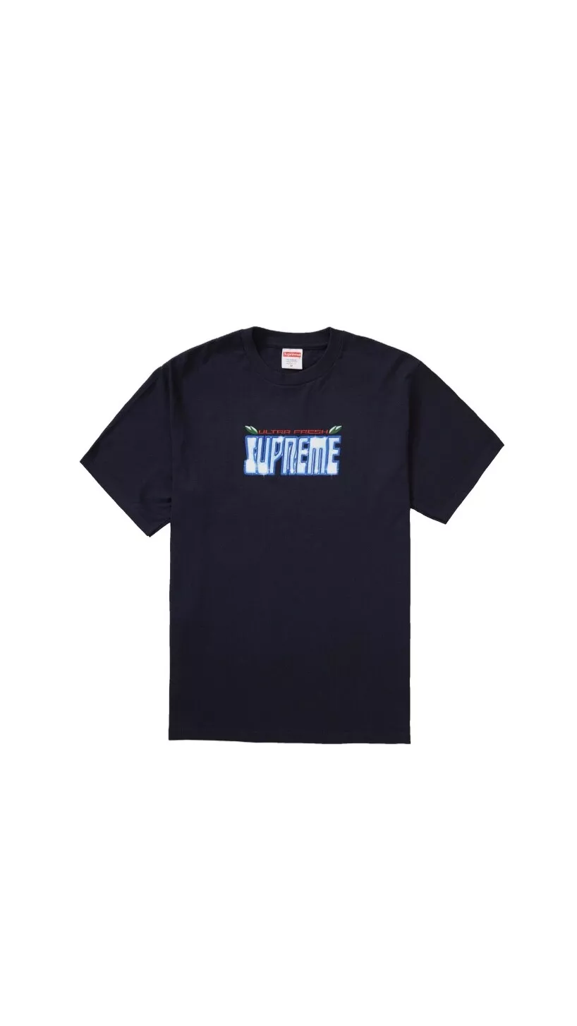 Tee Supreme Ultra Frais, Marine, Taille Grande