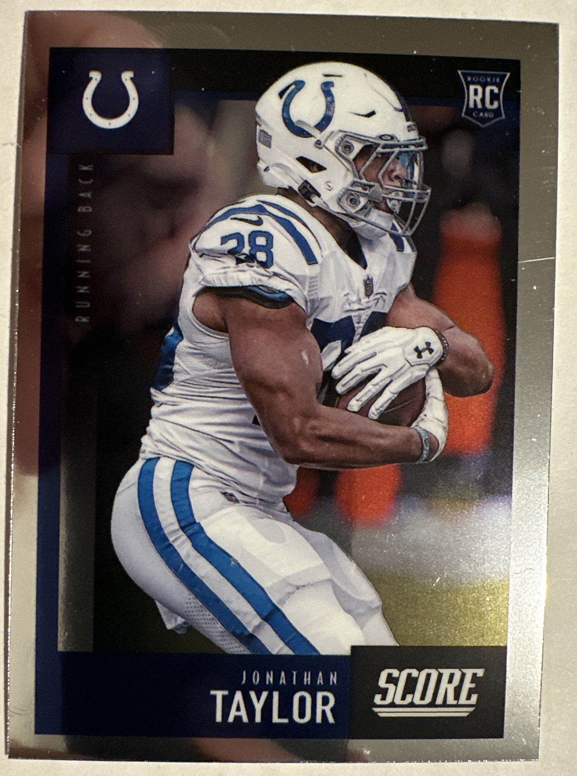 Jonathan Taylor Score Premium Chrome Rookie Card RC 2020 Chronicles #447 Colts