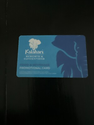 Kalahari Resorts &amp; Conventions - $114.60 Physical Gift Card | eBay