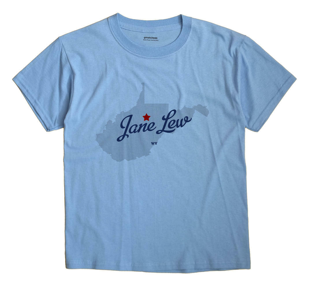 Jane Lew West Virginia WV WVa TShirt MAP eBay