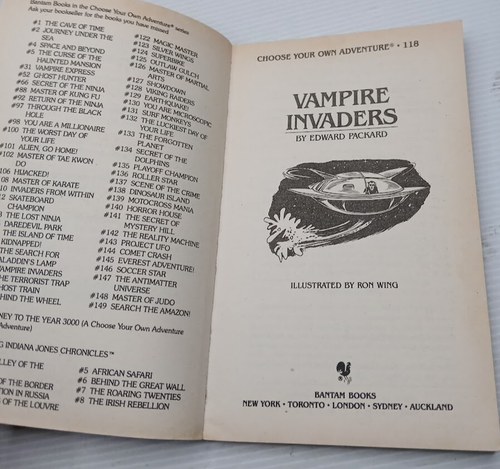 Choose Your Own Adventure Books X 2 - numbers 118-123 paperback bundle - Picture 13 of 17