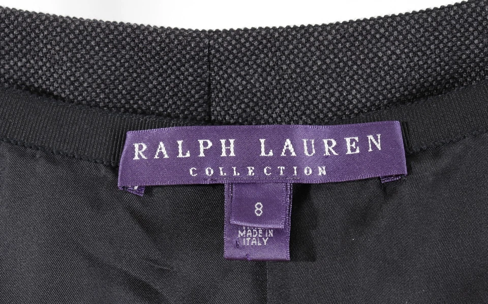 Falda Ralph Lauren Etiqueta Púrpura 100% Lana Gris Talla 8 Foto 3 de 4