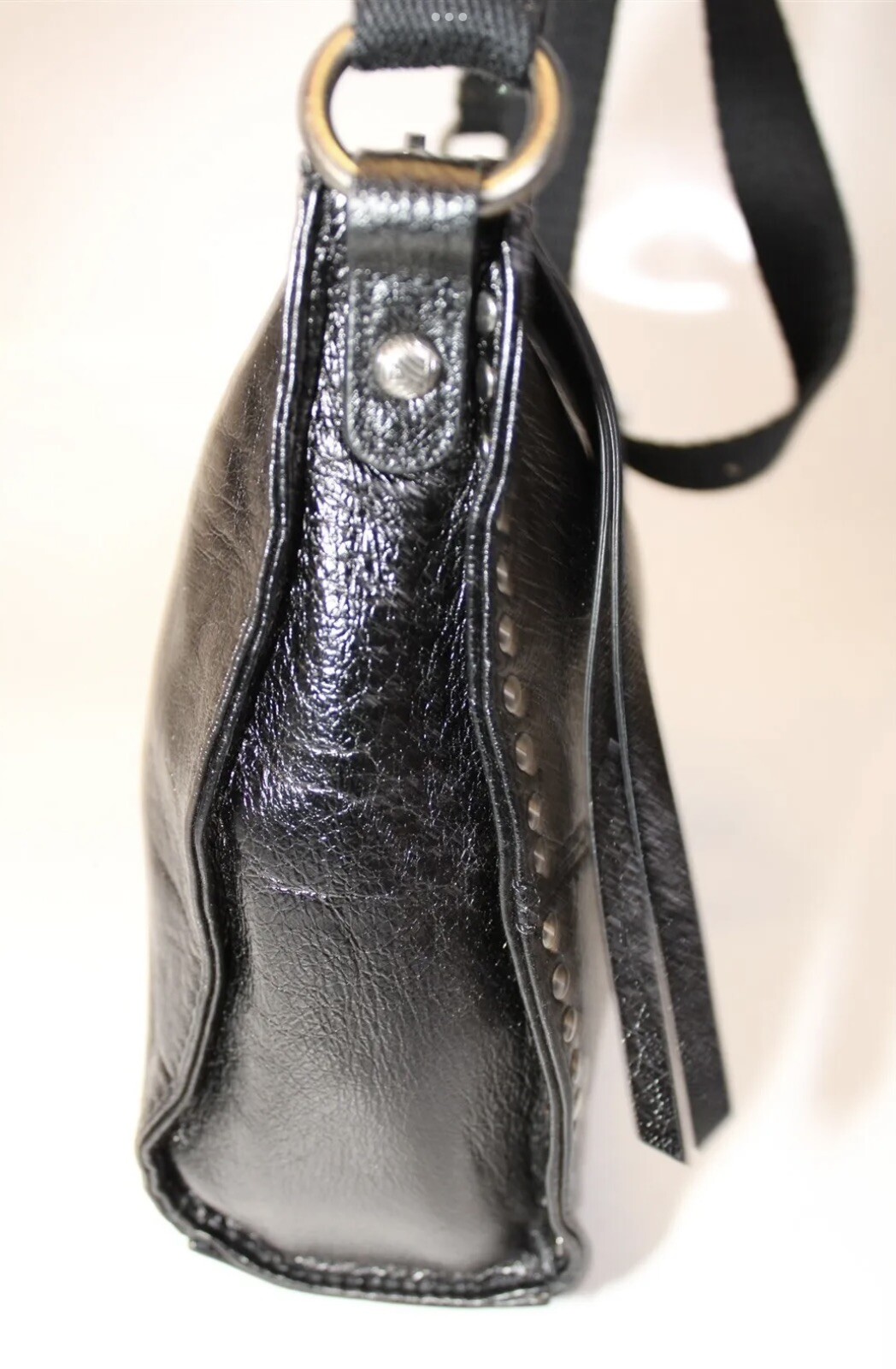 The SAK Saratoga Leather Crossbody Handbag Black Onyx for sale online