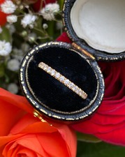 Image of Brilliant Cut Diamond Half Eternity Wedding Ring 0.28ct 18ct Yellow Gold