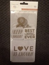 Project Life 90pc Vellum Cards Sheer Metallic Transparent Scrapbook Becky Higgin