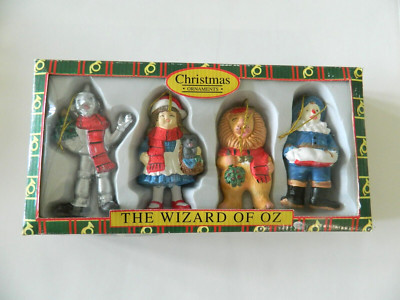 NIB Vintage Magic Creations 1996 Wizard of Oz Christmas Ornaments 4 Piece